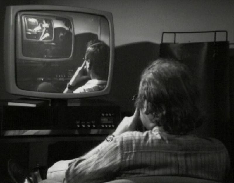 Still of Peter Weibels Video „TV + VT Werke“, 1972