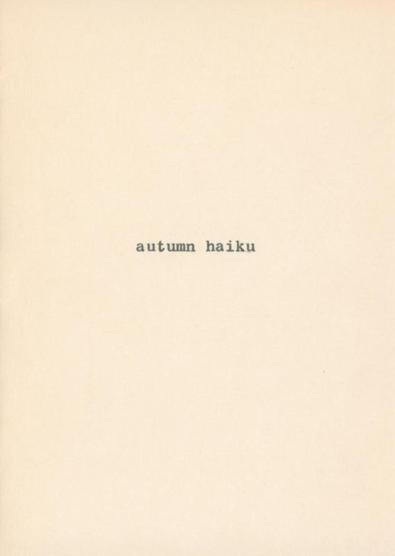 autumn haiku