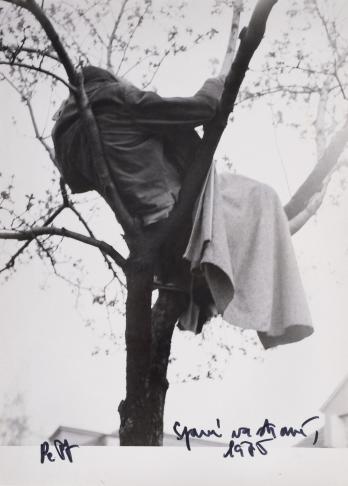 Sleeping In a Tree, April 1975, © Kontakt Collection, Vienna