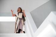 Katalin Ladik, White Descent, 2024, performance on the occasion of the opening of the new build ...