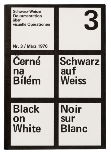 Schwarz-Weisse Dokumentation über visuelle Operationen. Nr. 3, Petr Stembera, Düsseldorf 1976