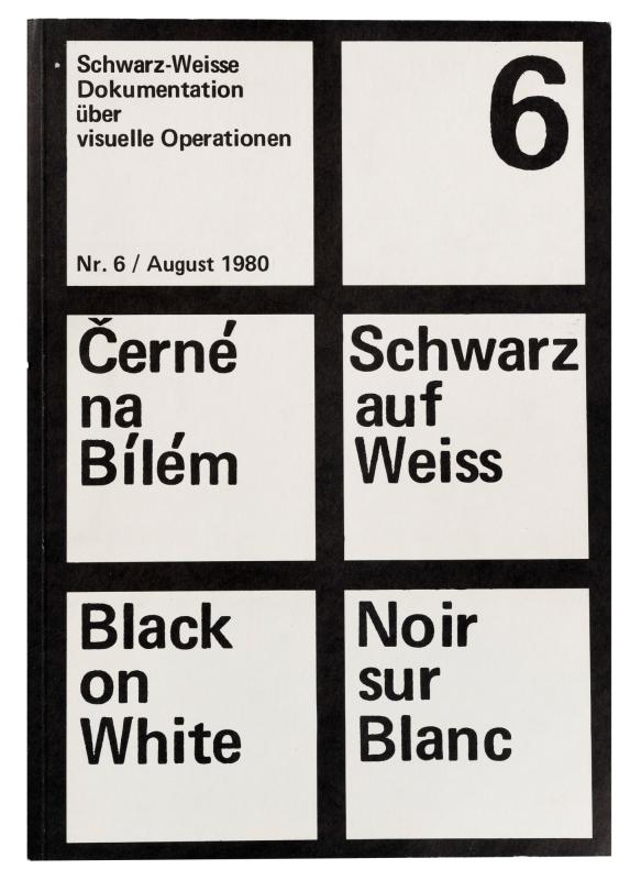 Schwarz-Weisse Dokumentation über visuelle Operationen. Nr.6, Düsseldorf 1980
