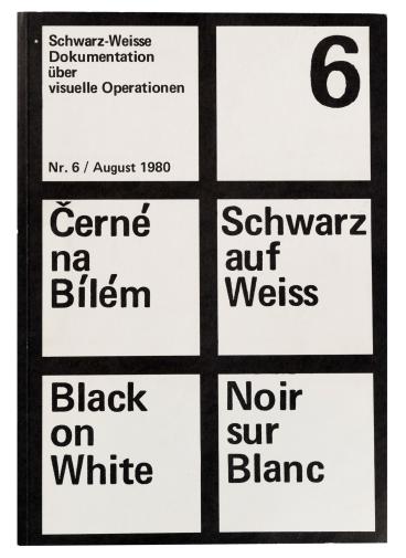 Schwarz-Weisse Dokumentation über visuelle Operationen. Nr.6, Düsseldorf 1980
